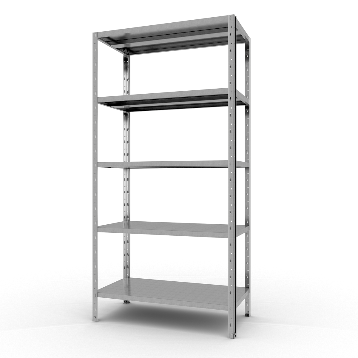 Стелаж поличковий металевий FORSTOR Start 2000х1000х500 мм 5 полиць оцинкований